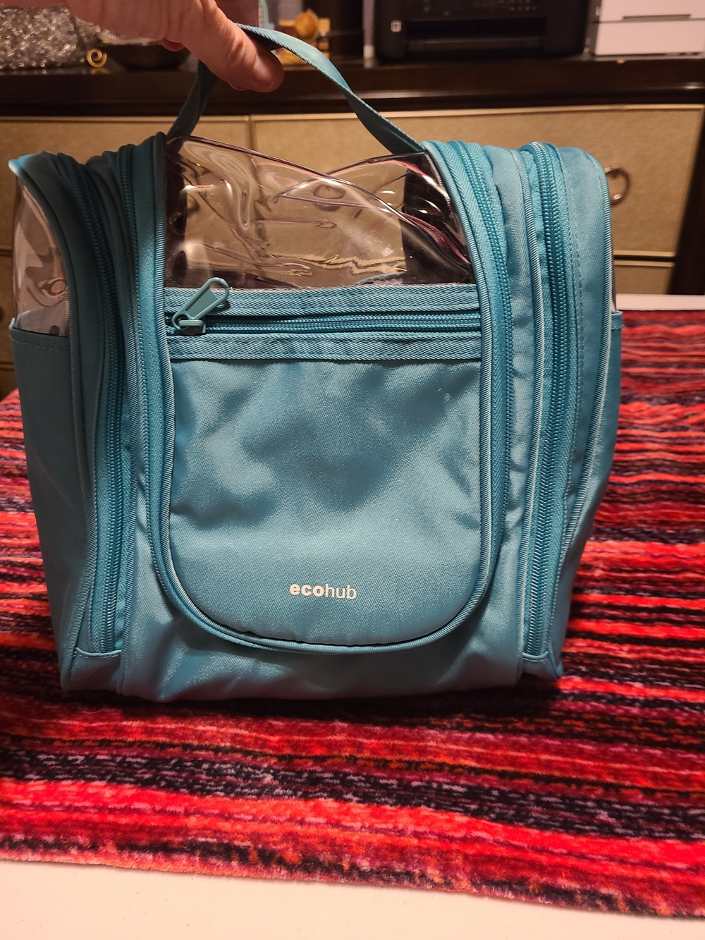 eco hub Teal Travel Toiletry Bag